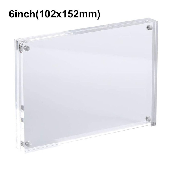 Akryl Billedramme Magnetiske Foto Rammer 6 TOMMER (102X152MM) 6inch(102x152mm)