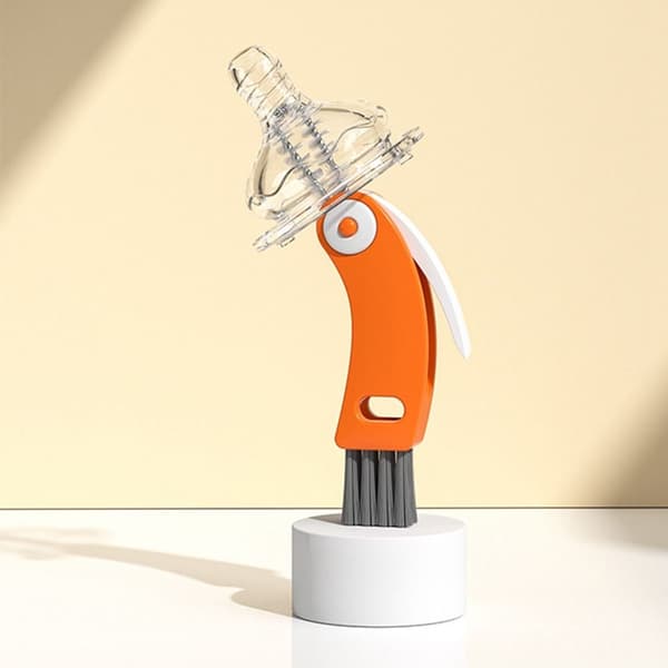 Flaskekopplokk Brush Cleaner Tools GRÅ grey