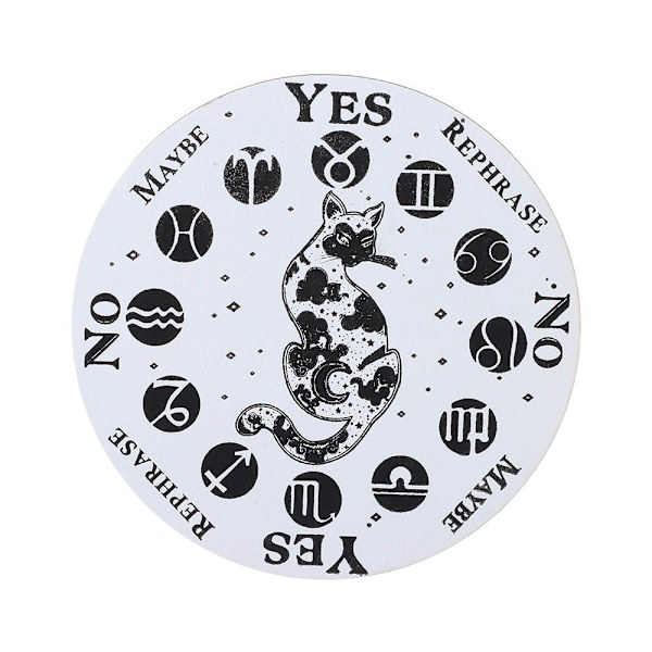 Træ Pendelplade Skive Træ Base STIL 6-HVID 15CM Style 6-White 15cm