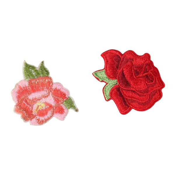 Mini Blomster Strygemærker Broderede Mærker