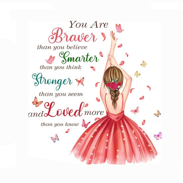 Princess Wall Stickers Girls On Moon 4 4 4
