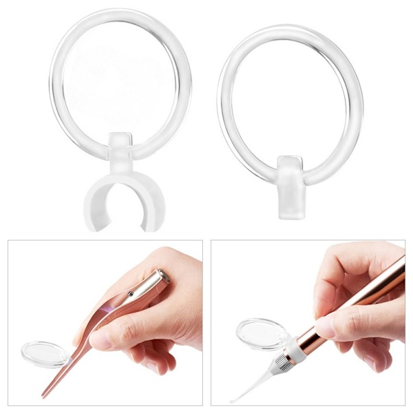 20ST Earpick Magnifier Öron Spoon Magnifier FÖR ÖRONKLÄMMA FÖR For Ear Clip