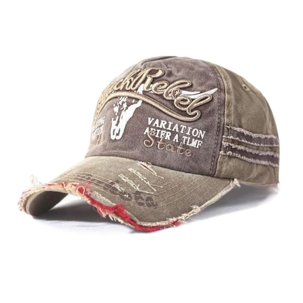Broderi Baseball Caps Distressed Faded Cap KHAKI khaki