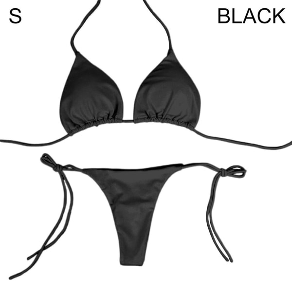 Bikinisett badedrakt SVART S black S