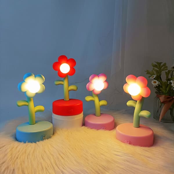 LED Natlys Bordlamper BLÅ blue