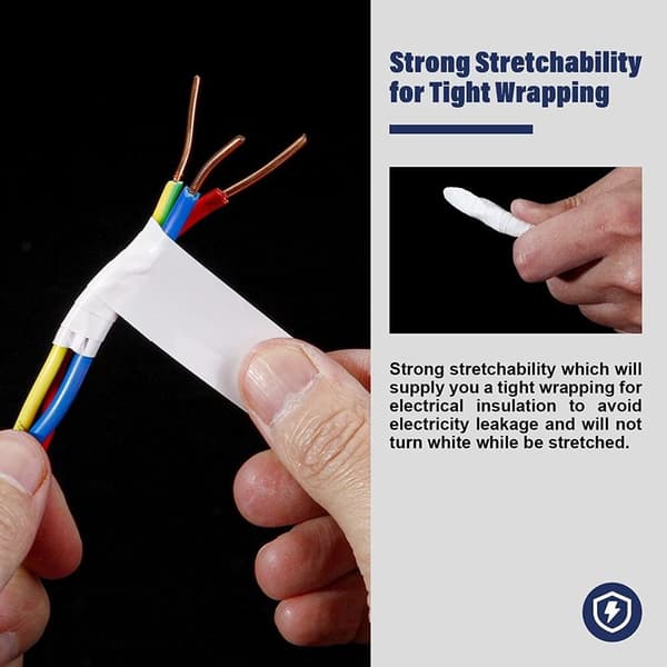 3-pack Eltejp Isoleringstejp Eltrådstejp