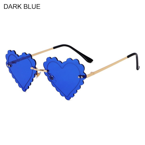 Naisten aurinkolasit Sydämen muotoiset TUMMANSINISET TUMMANSINISET Dark Blue