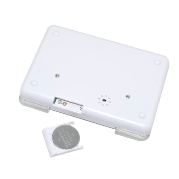 Pill Box 4 Grid VIT White