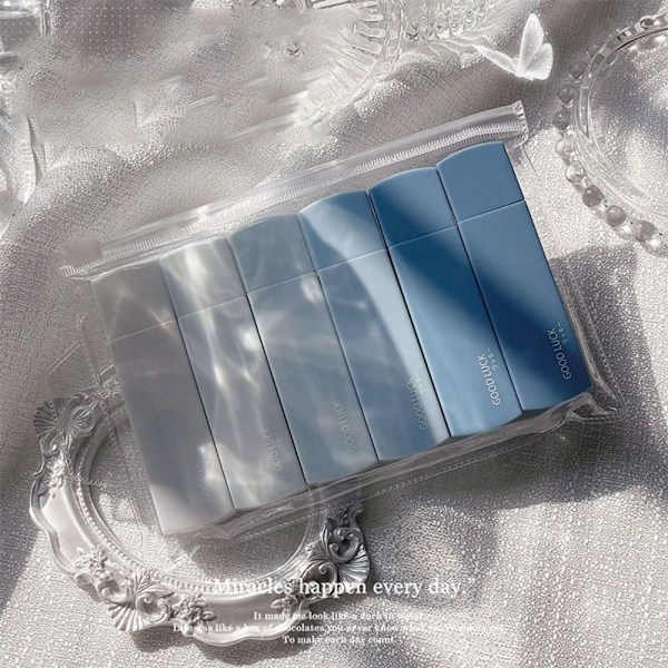 6 STK/SÆT Correction Tape Corrector GRADIENT BLUE GRADIENT BLUE Gradient Blue