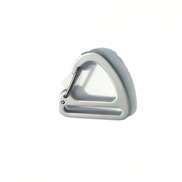 Triangle Carabiner Spring Quickdraws Clip SILVER Silver