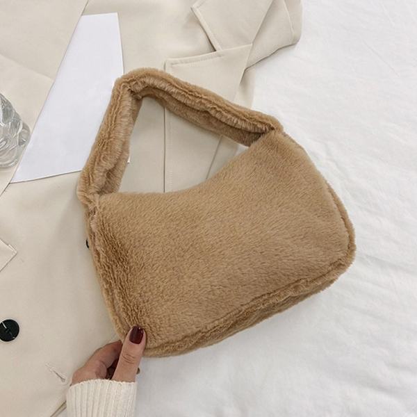 Axelremsväska Fluffy Totes VIT white