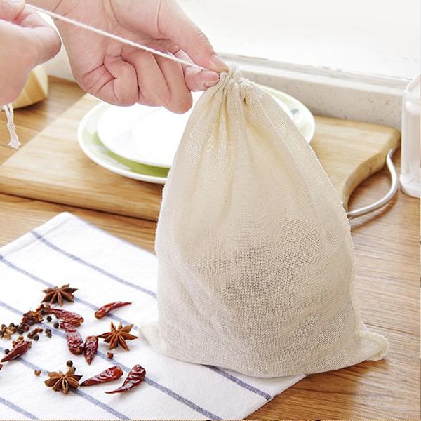 1/3/5PCS Bomullsfilterpåse Sil Mesh Nut Milk 3PCS