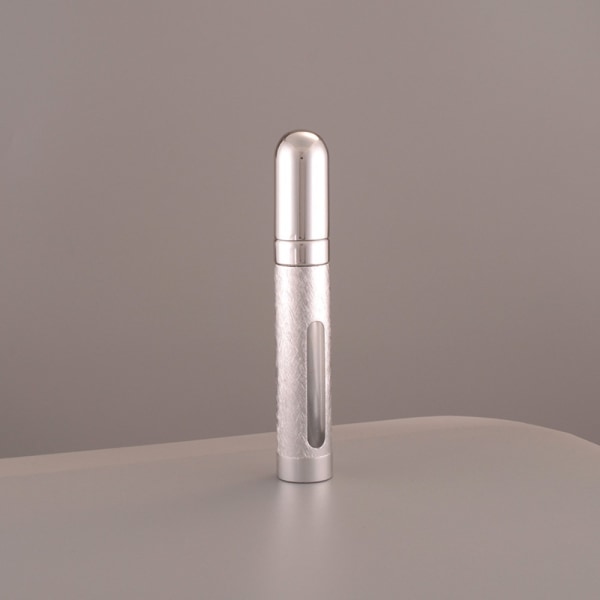 2stk påfyllbar parfyme Atomiser Mini parfymeflaske SØLV silver