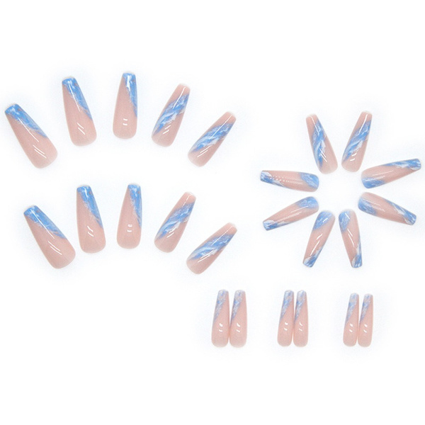 Long Water Pipe Fake Nails Tekokynnet W2 W2 W2