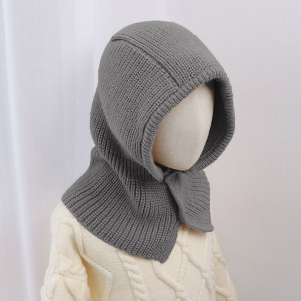 Scarf Cap Snood Hat GRÅ Grey