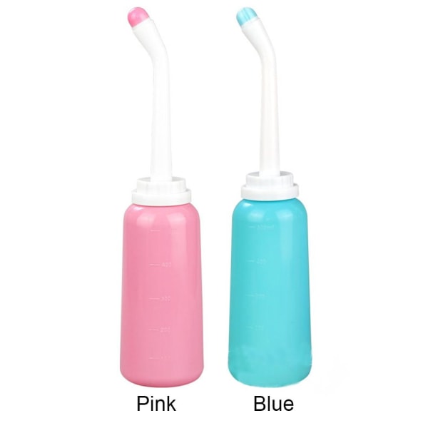 500ml Bärbar Bidet Spray Handhållen Resebidet rosa