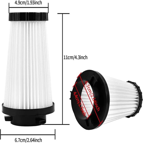 4Pak HEPA-filter Støvsugerfilter til Dirt Devil F2 4pcs