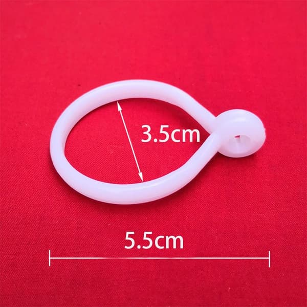 20 st Duschdraperikrokar Gardinringar Duschdraperiringar White 20 Pcs-20 Pcs