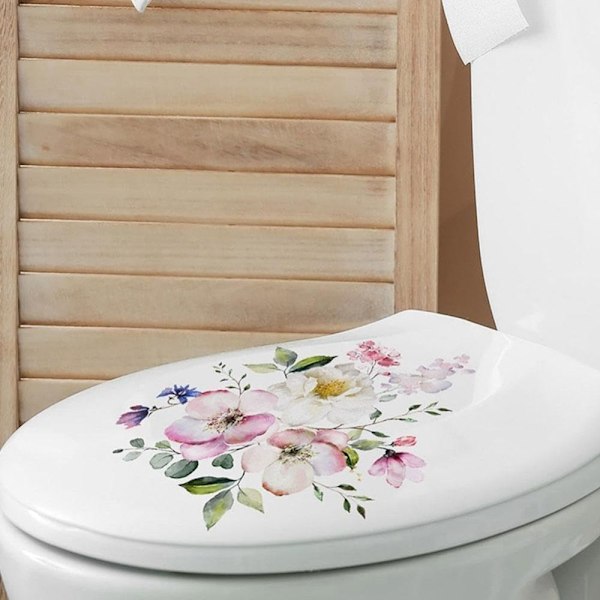 Toalettdekaler med blommor 1 1 1