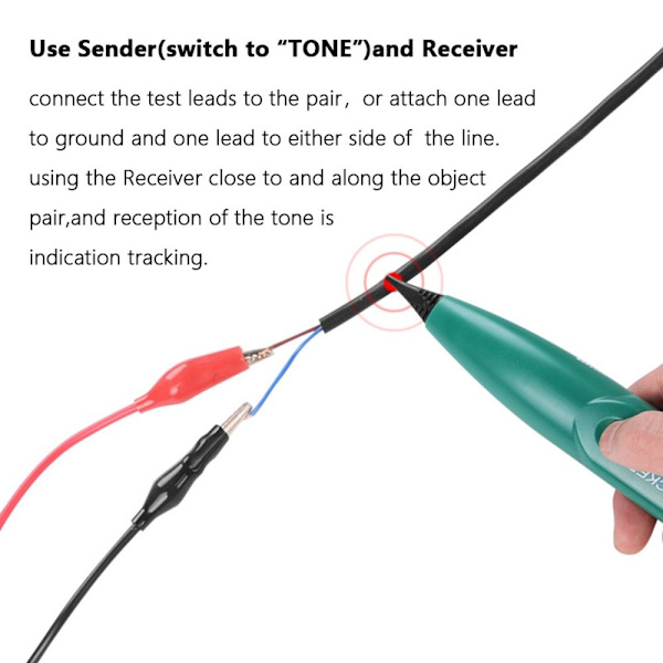 Ethernet Cable Tracker RJ11 RJ45 Wire Tracer Telefonton