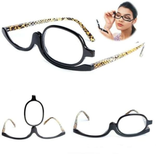 +1,50~+4,0 Diopter Svingbare Sminke- og Lesebriller, Foldbare Strength 2.50
