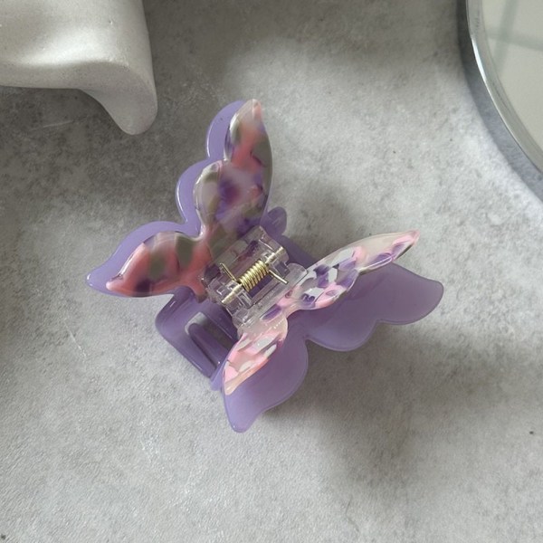 Butterfly Hair Clips Acetate Claw Clips LYSROSA light pink