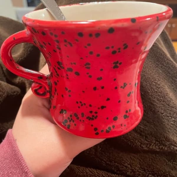 Cup with Attitude Fun Sassy Tea Cup RED red