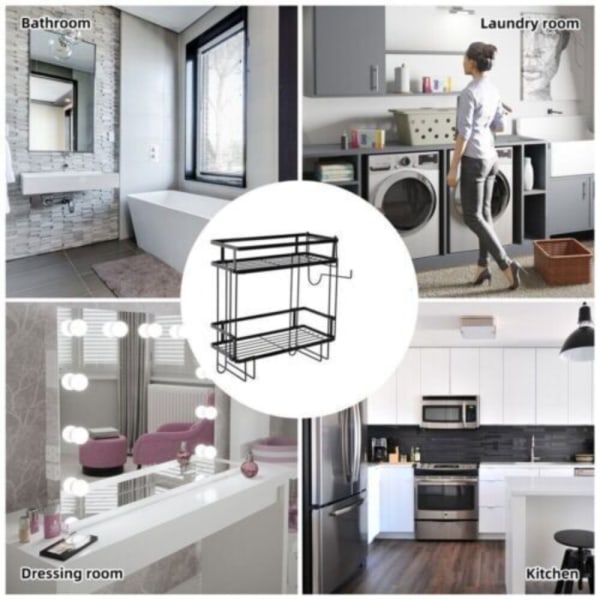 Förvaringshylla Space Saver Organizer VIT White