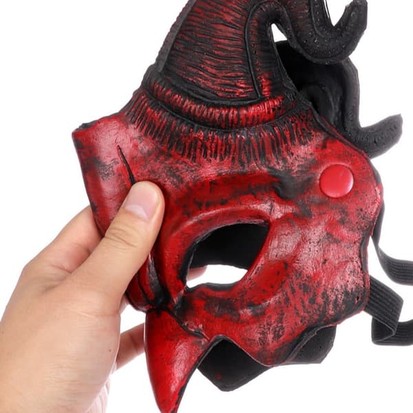 Fårskinnsmask Cos Mask RÖD Red