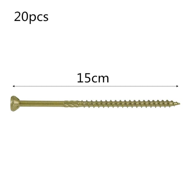 20 kpl lastulevyn puuruuvit ristipää, täysin kierre 20pcs