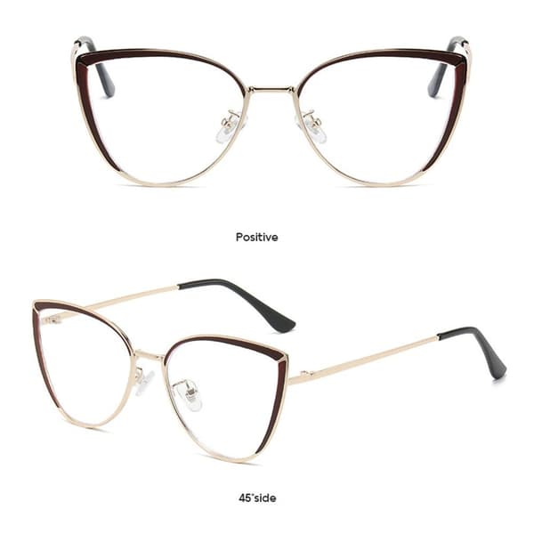 Anti-Blue Light Glasses Ylisuuret silmälasit SILVER Silver