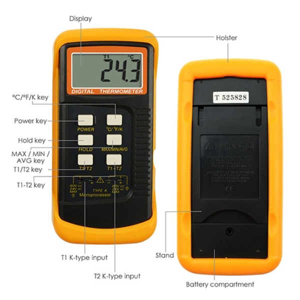 K-Type termometer Kelvin Scale Meter Tester Digital