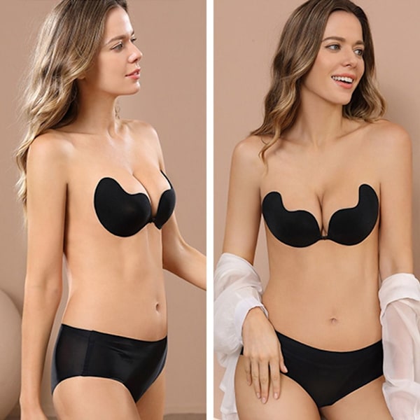 Invisible Bras Underkläder SVART A A black A-A