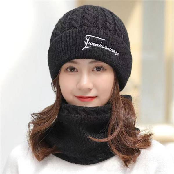 Strikket Hue Beanie Hue SORT black