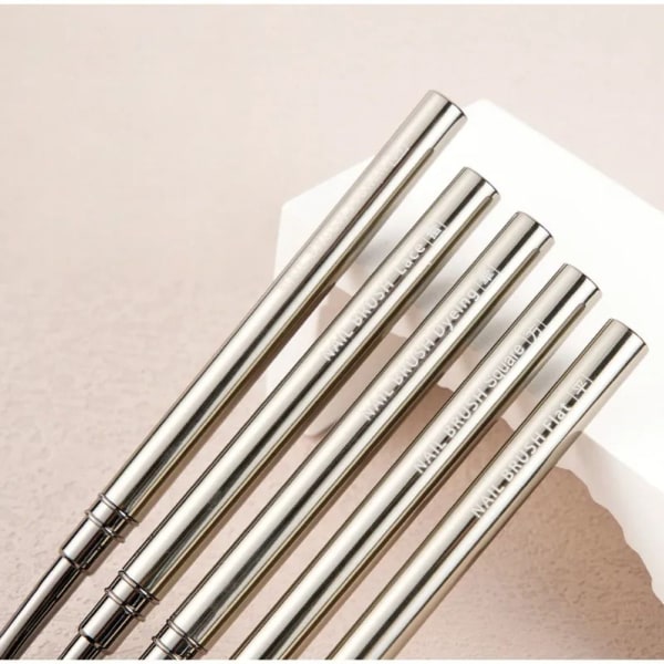 2stk Nail Brush Nail Art Liner Brushes Pen SQUARE CIRCLE SQUARE Square Circle