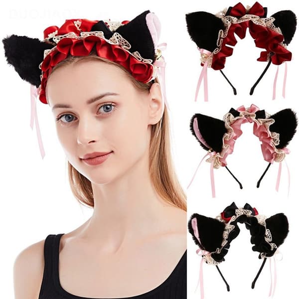 Cat Ear Pannebånd Cosplay Hodeplagg STYLE 2 STYLE 2 Style 2