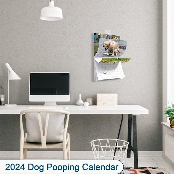 2025 Koiran Kakka Seinäkalenteri Pooches Kalenteri Kuukausittaiset Pennut