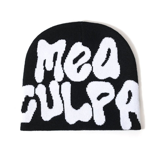 Hip Hop Cap Strikkede Huer SORT&HVID black&white