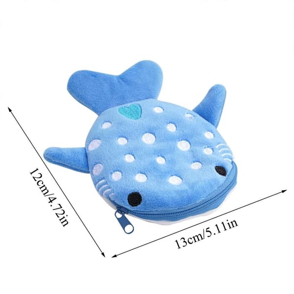 Shark Coin Purse Myntpose BLÅ Blue