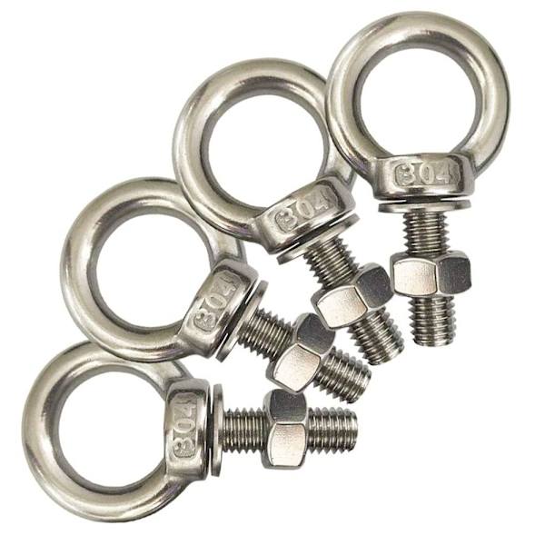 4-pack skruvögla Krok Ögonbultar Axellyftring