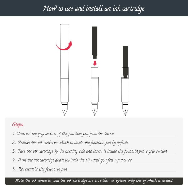 Pen Fyldepen Sort Klassisk Pen