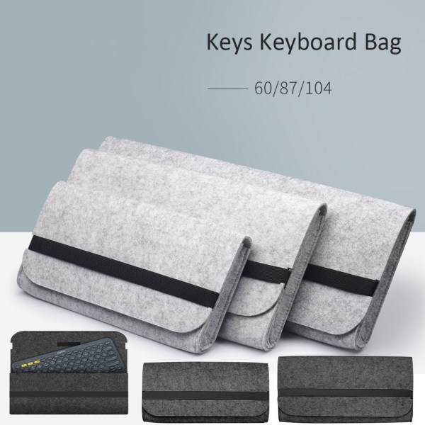 Tangentbordsväska Tangentbordspaket MÖRKGRÅ 31X17X4CM Dark Grey 31x17x4cm