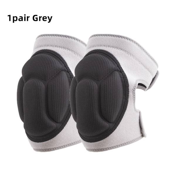 2 st Knäskydd Antikollision GRÅ M grey M