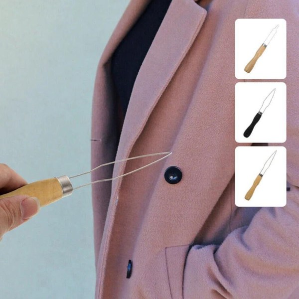 4 kpl Button Hook Aids Helper Button Hook Lisäpuuta Wood Universal-Universal