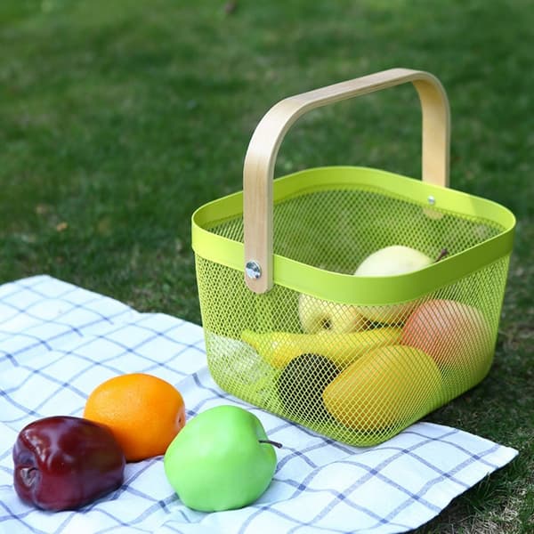 Mesh Stålkorg Organizer GRÖN Green