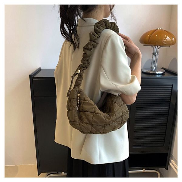 Skuldertaske Puffy Håndtaske SORT Black