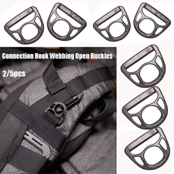 2/5 stk Firkantet Krog Webbing Spænder 12MM 12mm