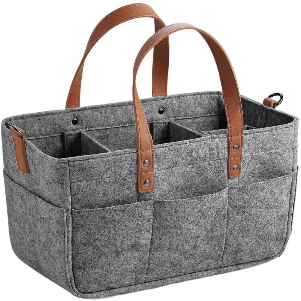 Babyble Organizer Basket Tote Bag DARK GREY S dark grey S