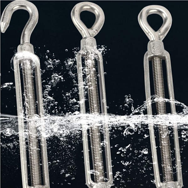 2 stk Turnbuckle Wire Strammer M8 M8 M8