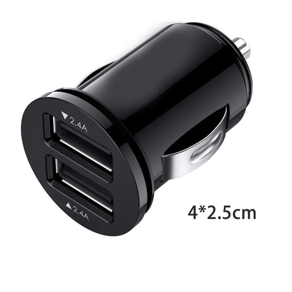 2st Billaddare Dubbel USB VIT 2ST 2.4A 2ST 2.4A white 2pcs 2.4A-2pcs 2.4A
